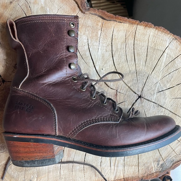 Santa Fe Boot Co. Packers Lace-up Kiltie Boots - Picture 7 of 8